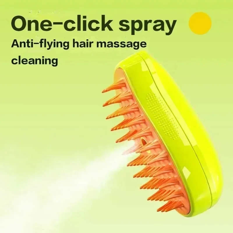 Steam Brush Electric Sprayer for Massage Pet Grooming tool Shedding